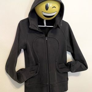 Lululemon womens black hoodie- size 6
